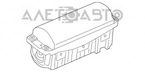 Airbagul de pasager din bordul Audi Q3 8U 15-18