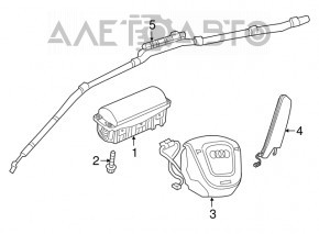 Airbagul de pasager din bordul Audi Q3 8U 15-18