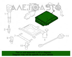 Blocul ECU al motorului Audi Q3 8U 16-18 CCTA