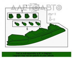 Lampa spate stânga a barei Audi Q3 8U 15-18 nouă OEM originală