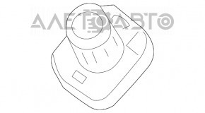 Controlul oglinzilor electrice stânga față Audi Q3 8U 15-18 crom