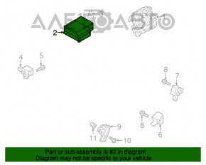 Modulul computerului airbag SRS pentru airbag-urile de siguranță Audi Q3 8U 15-18