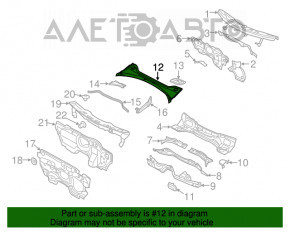 Grila stergatoarelor din plastic Audi Q3 8U 15-18