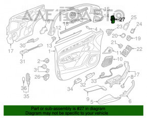 Кнопка отключения BSM переднее левое Audi Q3 8U 15-18