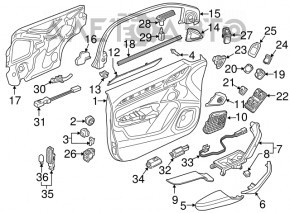 Кнопка отключения BSM переднее левое Audi Q3 8U 15-18