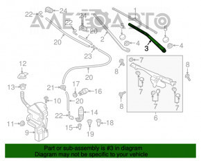 Frânghie ștergător stânga Audi Q3 8U 15-18