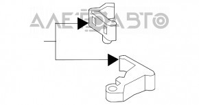 Петля двери верхняя передняя левая Audi Q3 8U 15-18