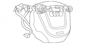 Airbagul de siguranță în volanul șoferului Audi Q3 8U 15-18 negru