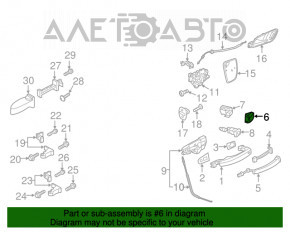 Capac maner exterior fata stanga Audi Q3 8U 15-18