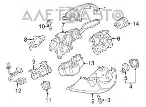 Comutatorul de pe volan pentru schimbarea vitezelor, asamblat cu chitara pentru Audi Q3 8U 15-18, cu funcție de monitorizare a benzii și Tiptronic