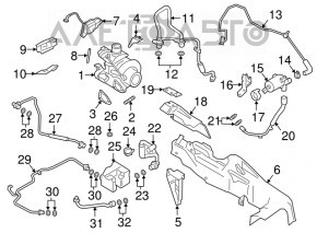 Supapa solenoida de turbo pentru Porsche Macan 15-