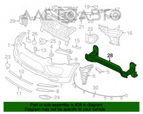 Amplificatorul de bara fata pentru Porsche Cayenne 958 11-17