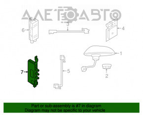 Amplificator de antenă Porsche Macan 15-18