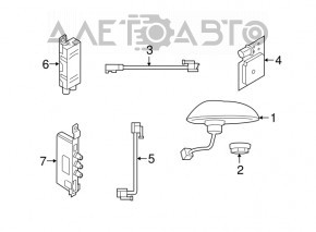 Amplificator de antenă Porsche Macan 15-18