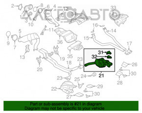 Silentioză spate cu evacuare dublă pentru Porsche Macan 15-18 3.0T, 3.6T cu supapă