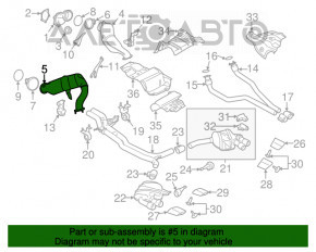 Катализатор левый Porsche Macan 15-