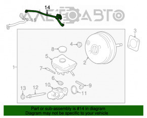 Датчик вакуумного усилителя тормозов Porsche Macan 15- с трубкой