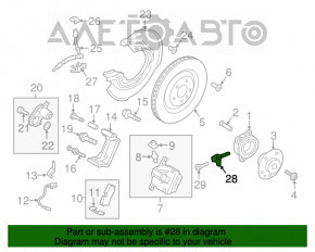 Senzor ABS frontal stânga Porsche Macan 15-