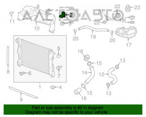 Кронштейн радиатора верхний левый Buick Encore 13-19 OEM