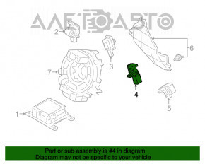 Senzor airbag spate stânga Subaru Outback 15-19