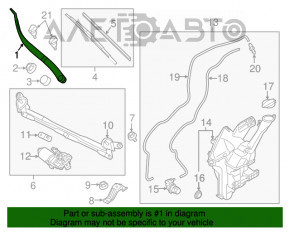 Șnurul de remorcare stânga pentru Kia Soul 14-19