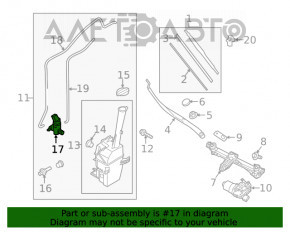 Motorul stropitorului de parbriz Kia Sorento 16-20