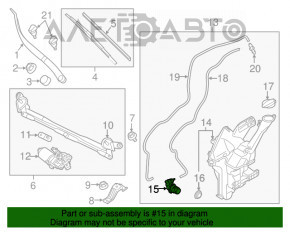 Motorul de spălare a parbrizului Kia Soul 14-19