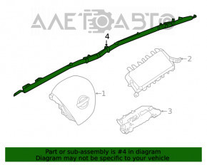 Perna de aerbag lateral dreapta Nissan Maxima A36 16-