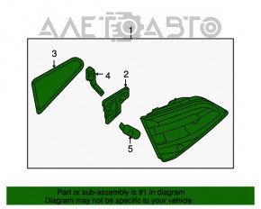 Lampa interioară pentru capacul portbagajului dreapta Audi A4 B8 08-12 pre-restilizare, sedan, cu LED-uri, nou, neoriginal