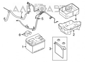 Terminal negativ al bateriei Ford Transit Connect MK2 13-