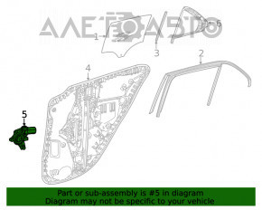 Мотор стеклоподъемника задний левый Mercedes W167 GLE 350 450 20-23