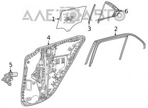 Мотор стеклоподъемника задний левый Mercedes W167 GLE 350 450 20-23