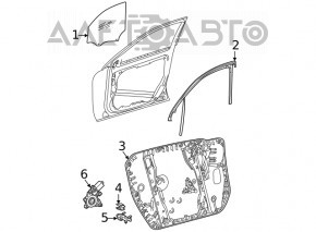 Мотор стеклоподъемника передний правый Mercedes W167 GLE 350 450 20-23