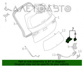 Ручка двери багажника Mercedes W167 GLE 350 450 20-23 с кнопкой под камеру