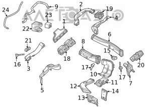 Актуатор моторчик привод печки Mercedes W167 GLE 350 450 20-23 новый OEM оригинал