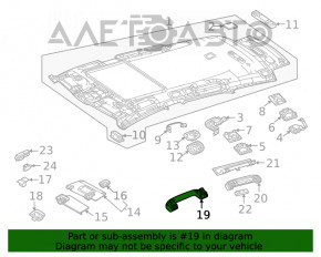 Manerul plafonului din față dreapta Mercedes W167 GLE 350 450 20-23 bej