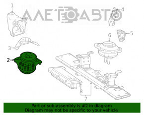 Pernele motorului dreapta Mercedes W167 GLE 450 20-23 3.0h