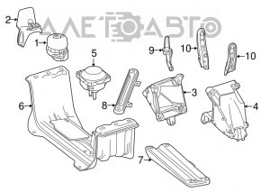 Perna transmisie automata Mercedes W167 GLE 450 20-23 3.0h noua originala