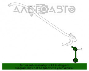 Bară stabilizatoare spate dreapta Mercedes W167 GLE 350 450 20-23