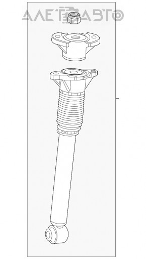 Амортизатор задний правый Mercedes W167 GLE 450 20-23 AWD OEM