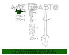 Suport amortizor față stânga Mercedes W167 GLE 350 450 20-23