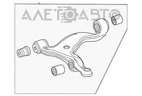 Maneta inferioara fata stanga Mercedes W167 GLE 350 450 20-23 AWD nou original