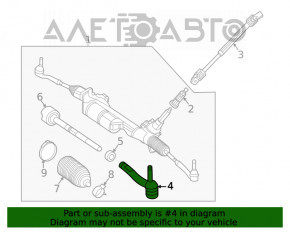 Рулевой наконечник правый Mercedes W167 GLE 350 450 20-23 OEM