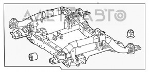 Bara de protecție față Mercedes W167 GLE 450 20-23 AWD