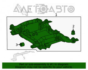 Bara de protecție față Mercedes W167 GLE 450 20-23 AWD