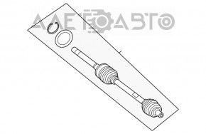 Ax cu roți față stânga Mercedes W167 GLE 350 450 20-23 AWD