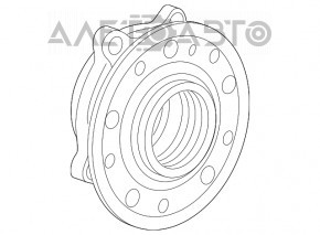 Butuc fata dreapta pentru Mercedes W167 GLE 350 450 20-23 AWD nou original