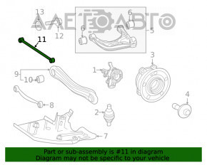 Maneta transversală spate stânga Mercedes W167 GLE 350 450 20-23