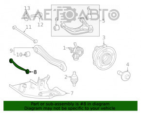 Maneta longitudinală spate stânga Mercedes W167 GLE 350 450 20-23