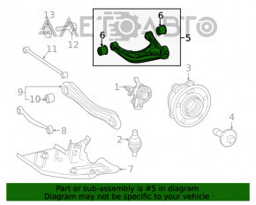 Maneta inferioară pentru arc spate dreapta Mercedes W167 GLE 350 450 20-23